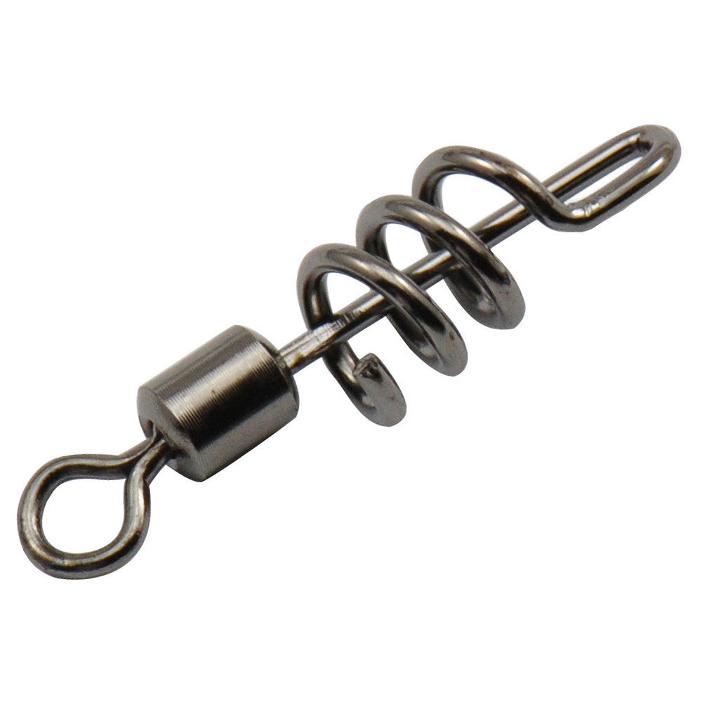 Manloong - Nickel Black Rolling Swivel With Swirl Lure Connector