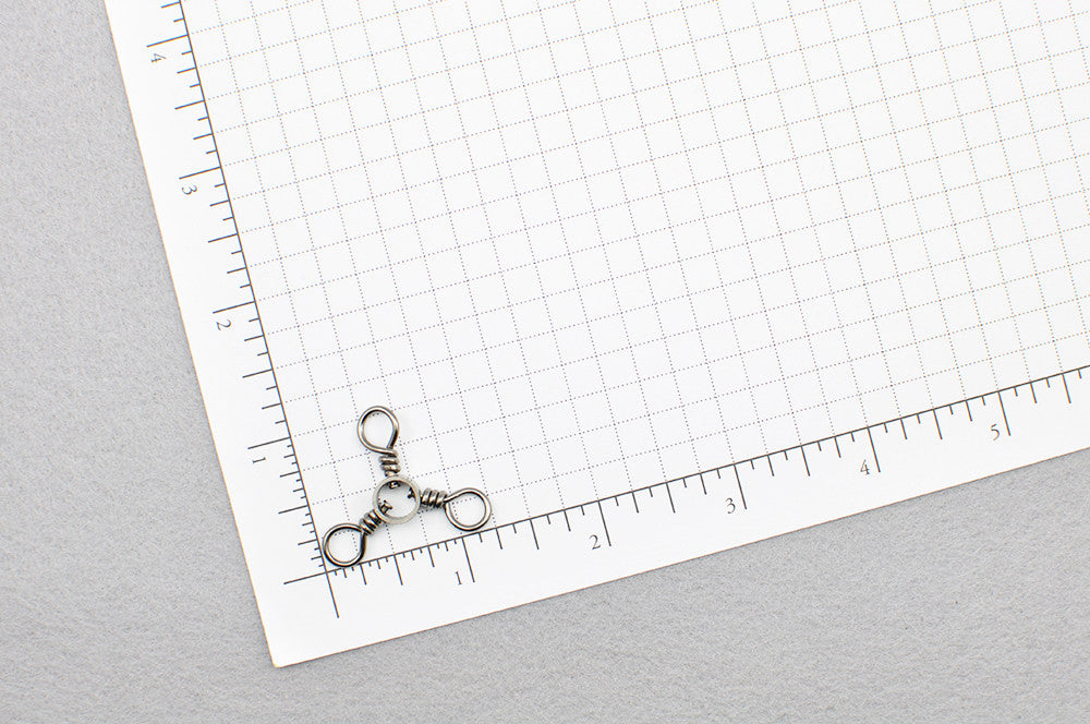 Manloong - Nickel Black 3-Way Fishing Swivel