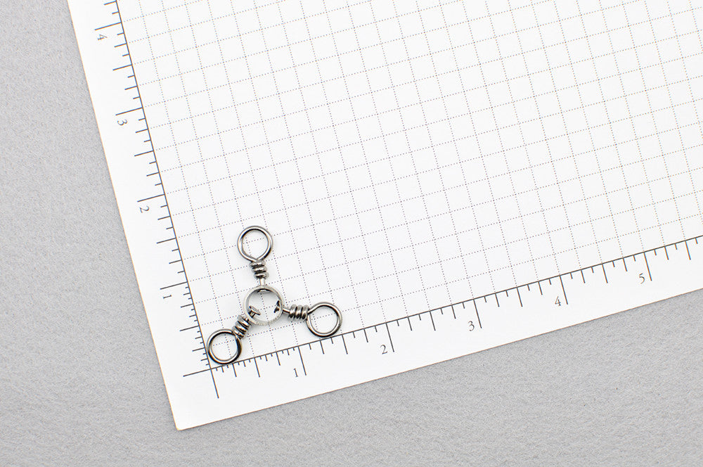Manloong - Nickel Black 3-Way Fishing Swivel